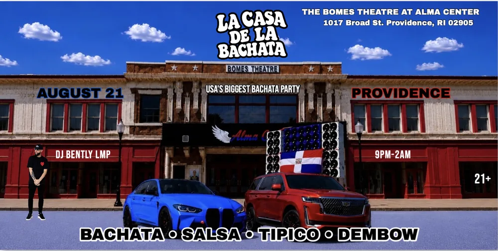 La Casa de la Bachata flyer for Providence, RI, Aug 21